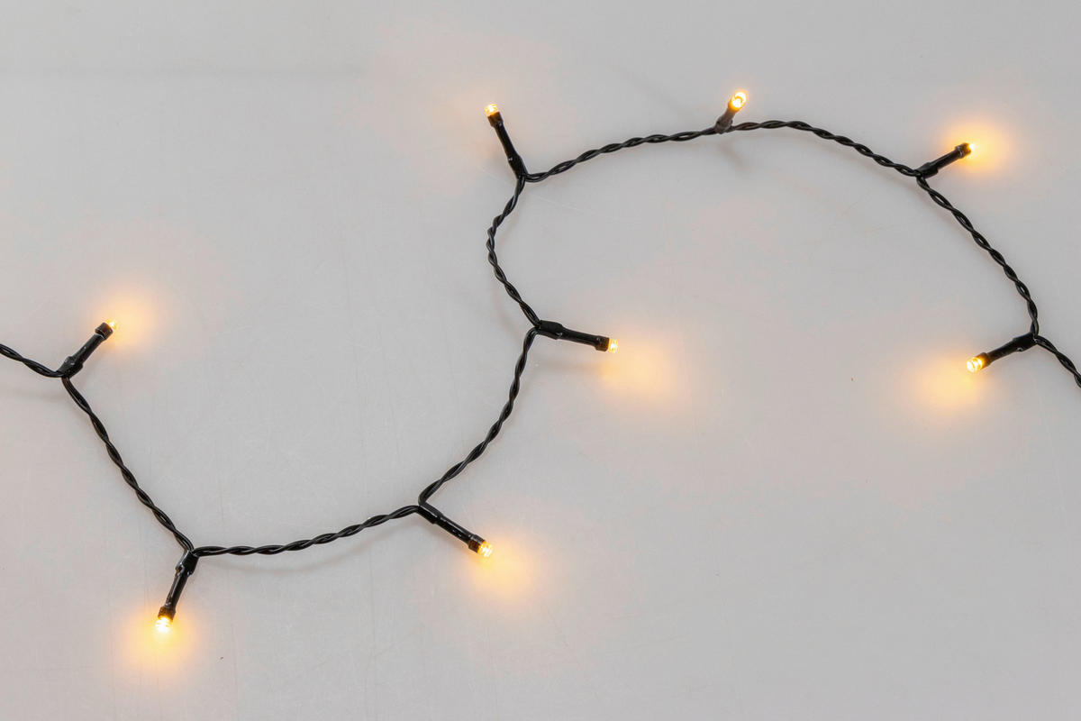 LICHTERKETTE 1800 cm  - Schwarz, KONVENTIONELL, Kunststoff (1800cm) - X-Mas