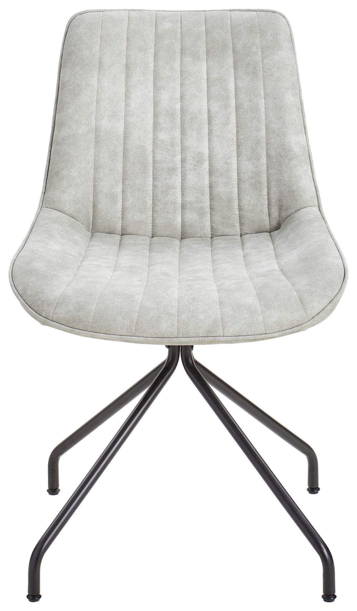 STUHL - Sandfarben/Schwarz, Design, Textil/Metall (50/84,5/57cm) - Carryhome
