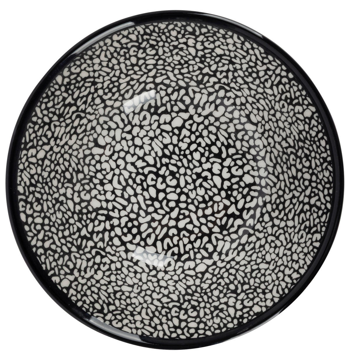 KOMBISERVICE 24-teilig  - Schwarz/Weiß, LIFESTYLE, Keramik - Novel