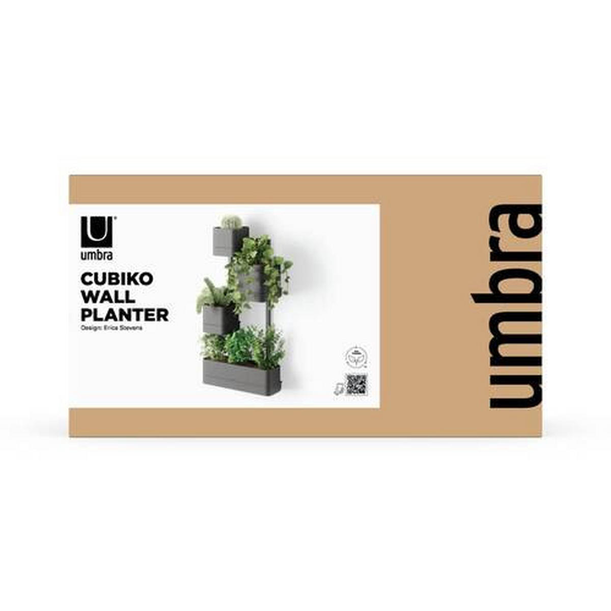 PFLANZENTOPF   - Schwarz, KONVENTIONELL, Kunststoff/Textil (36/18/72cm) - Umbra