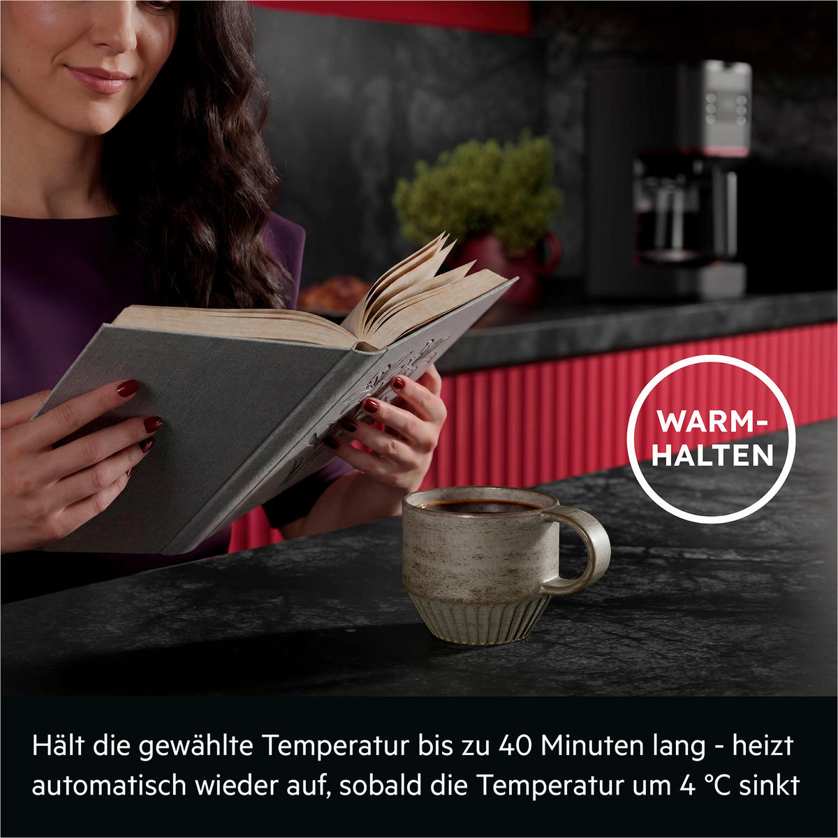 FILTERKAFFEEMASCHINE Design Collection  - Schwarz, Basics, Glas/Kunststoff (26,6/34,1/17,1cm) - AEG