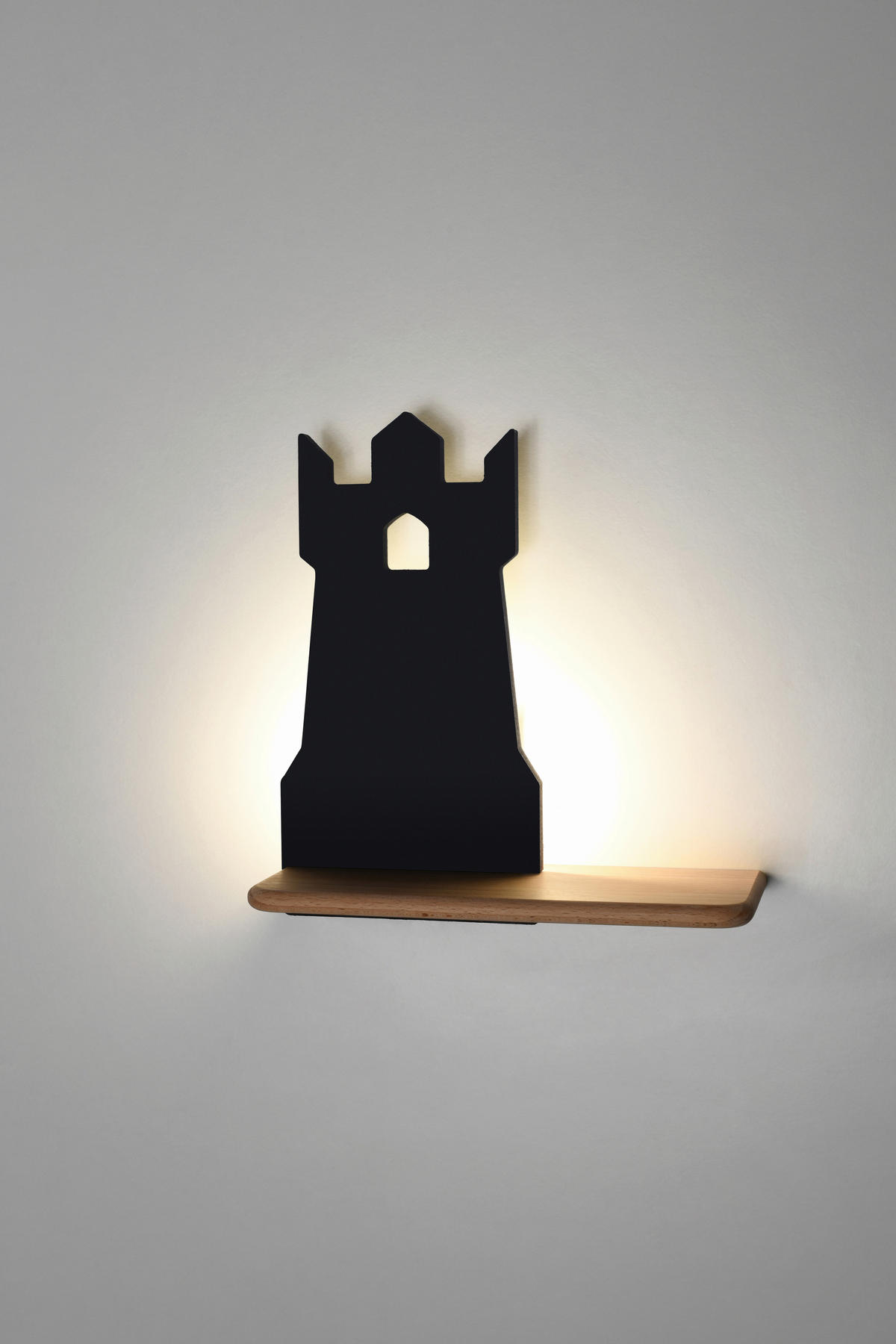KINDERWANDLEUCHTE 27/12/28.5 cm   - Schwarz, Basics, Holz/Holzwerkstoff (27/12/28.5cm)