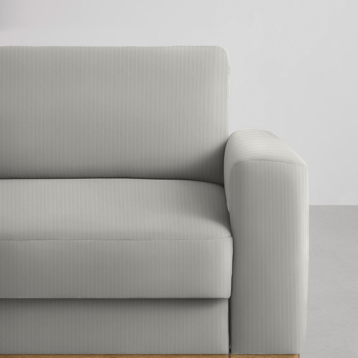 ECKSOFA Chenille, Cord Creme  - Creme/Schwarz, Konventionell, Holz/Textil (167/87/234cm) - MID.YOU