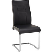 HOUPACÍ ŽIDLE, šedá, černá - šedá/černá, Design, kov/textil (43/98/60cm) - Carryhome