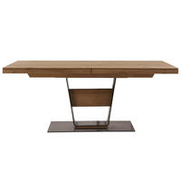 ESSTISCH in Holz, Metall 160/95/76 cm  - Eichefarben/Anthrazit, Design, Holz/Metall (160/95/76cm) - Valnatura