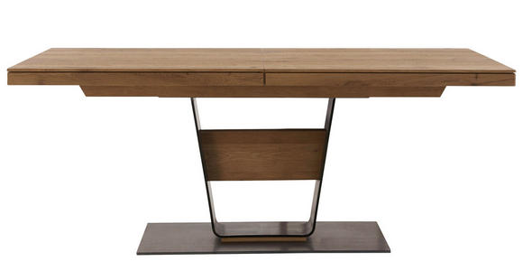 ESSTISCH in Holz, Metall 160/95/76 cm - Eichefarben/Anthrazit, Design, Holz/Metall (160/95/76cm) - Valnatura