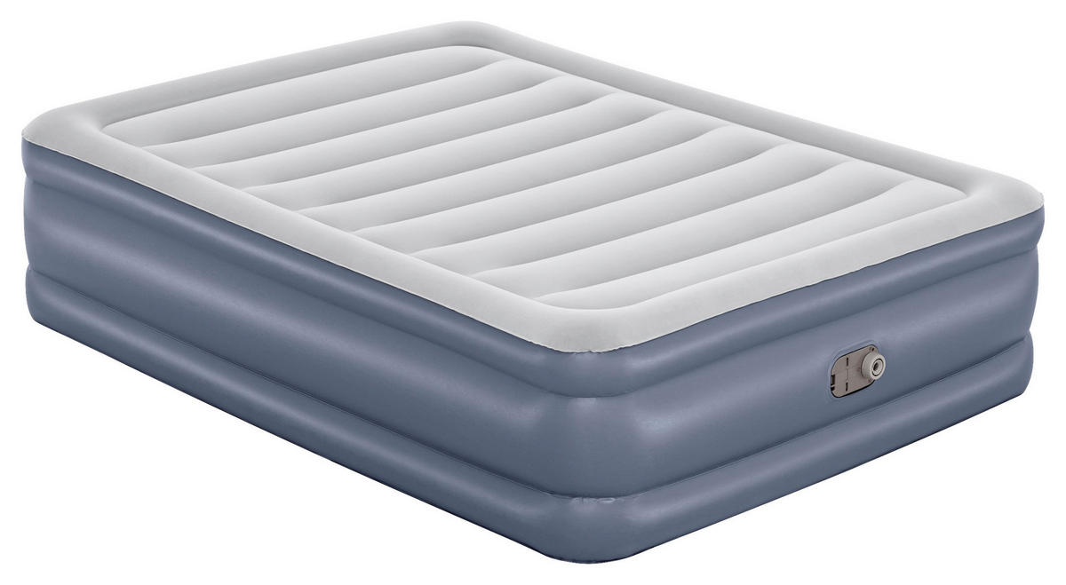 LUFTBETT TRITECH AIR 6713I Hellgrau, Hellblau  - Hellgrau/Hellblau, KONVENTIONELL, Kunststoff (203/152/51cm) - Bestway