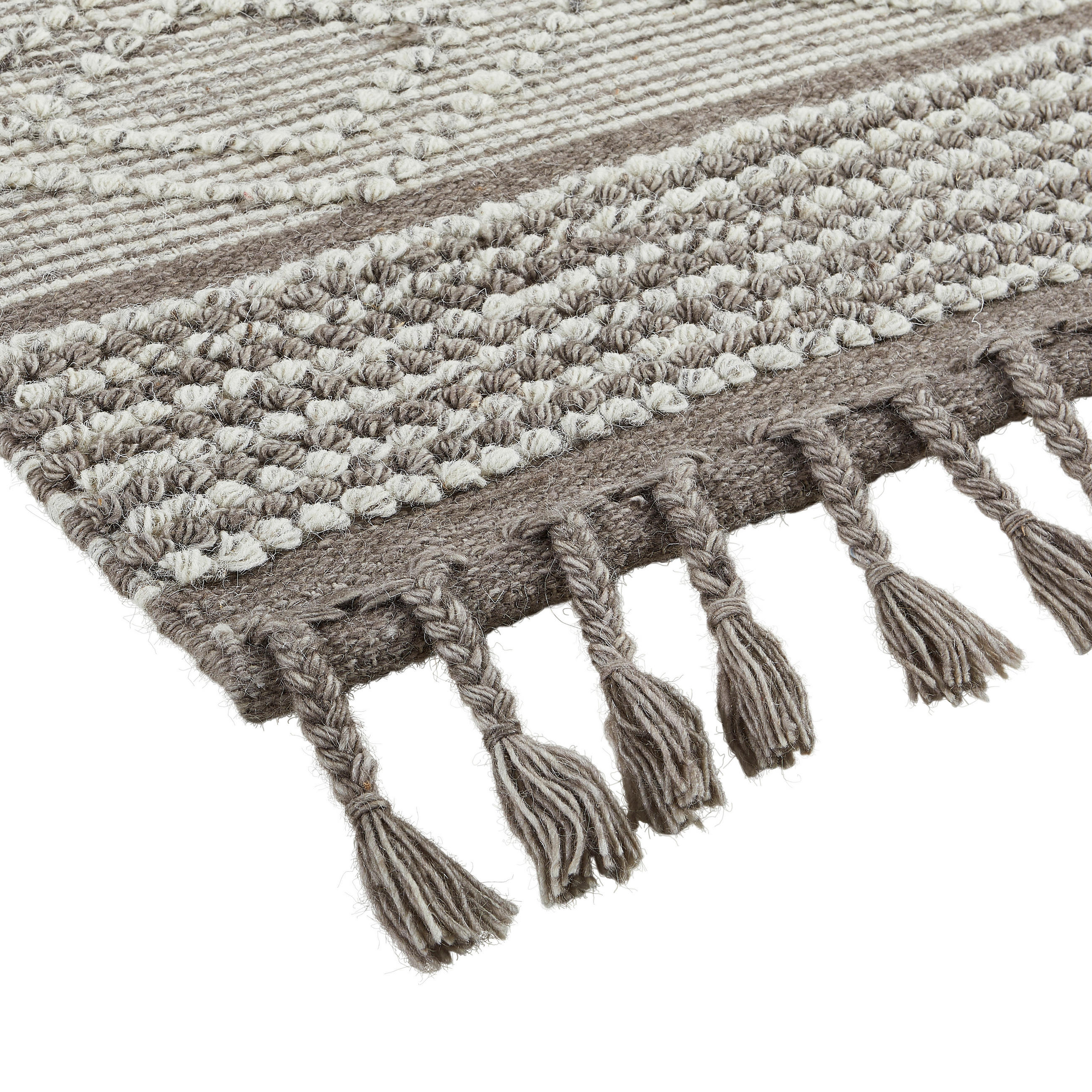RUČNĚ TKANÝ KOBEREC, 160/230 cm, hnědá - hnědá, Lifestyle, textil (160/230cm) - Linea Natura