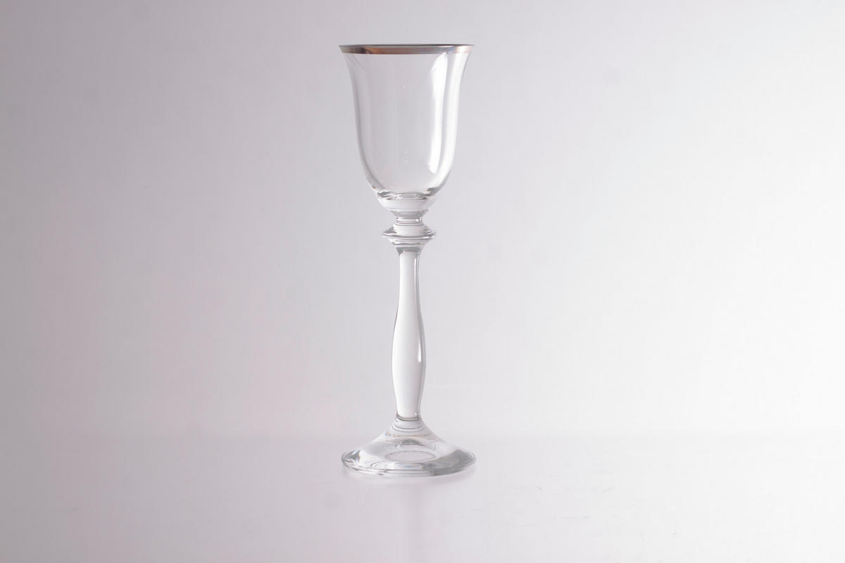 Set De Pahare Pentru Tărie - argintiu/transparent, Basics, sticlă (0,06l)