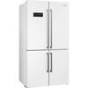 FRENCH-DOOR 90,8/182/70,5 cm FQ60BDE  - Weiß, Basics, Glas/Metall (90,8/182/70,5cm) - SMEG