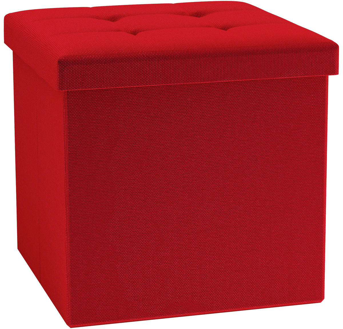 SITZBOX in Kunststoff, Holzwerkstoff Rot  - Rot, Basics, Holzwerkstoff/Kunststoff (38/38/38cm) - MID.YOU