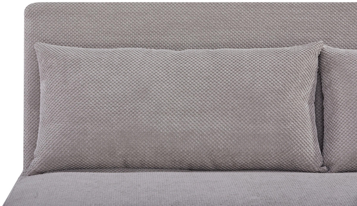 SCHLAFSOFA Cord Grau  - Naturfarben/Grau, MODERN, Holz/Textil (162/82/91cm) - MID.YOU