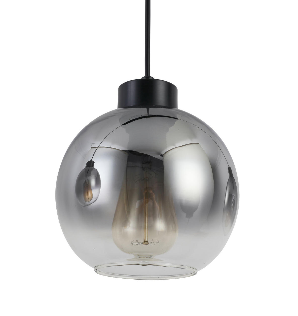 SVJETILJKA VISEĆA    72/18/120 cm    Smokey  - boje kroma/antracit, Lifestyle, staklo/metal (72/18/120cm) - Dieter Knoll