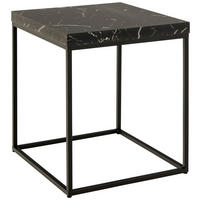 BEISTELLTISCH in Holzwerkstoff 40/40/45 cm  - Schwarz, Design, Holzwerkstoff/Metall (40/40/45cm) - Livetastic