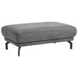 HOCKER Fino Mikrofaser Anthrazit  - Anthrazit/Schwarz, Design, Textil/Metall (127/46/72cm) - Dieter Knoll