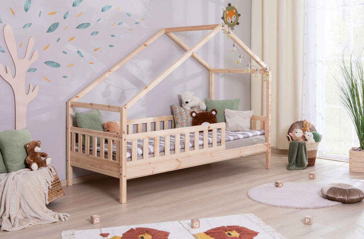 HAUSBETT 90/200 cm Naturfarben  - Naturfarben, Modern, Holz (90/200cm) - MID.YOU