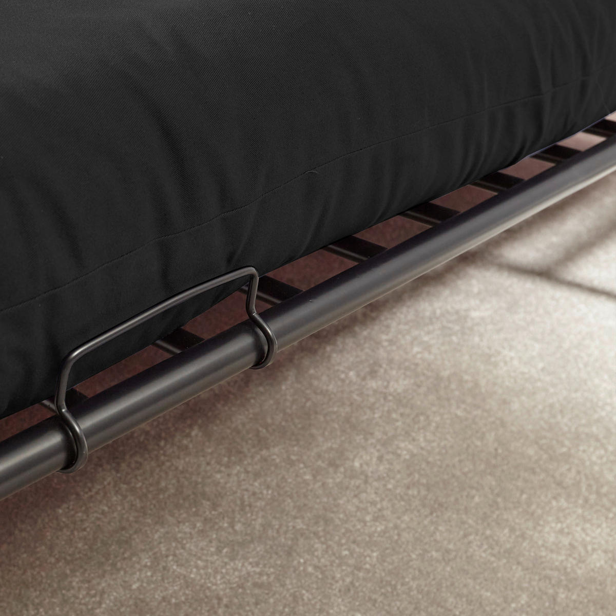 ETAGENBETT 90/190 cm,  in Schwarz, Matratze, Lattenrost  - Schwarz, MODERN, Metall (90/190cm) - X Rocker