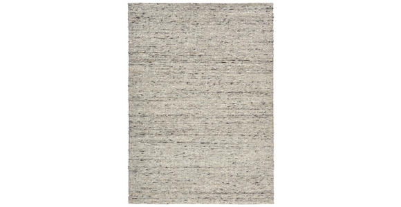 HANDWEBTEPPICH 130/190 cm Vesuv Grau, Schwarz  - Schwarz/Grau, Natur, Textil (130/190cm) - Linea Natura