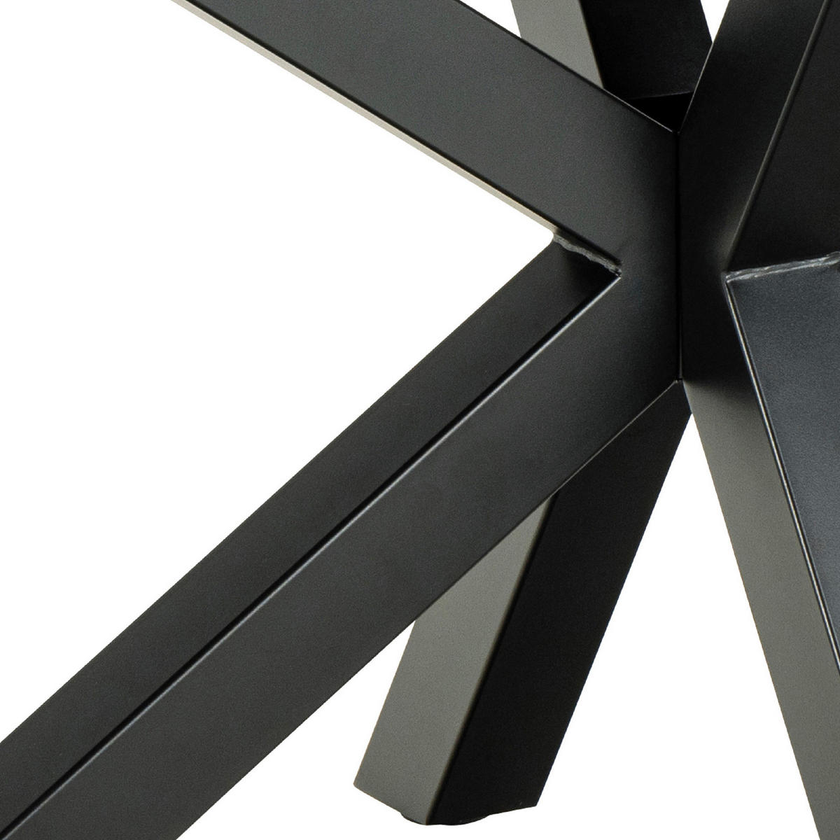 ESSTISCH in Keramik 200/100/75,5 cm  - Schwarz/Grau, Design, Keramik/Metall (200/100/75,5cm) - MID.YOU