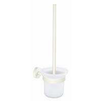 WC-BÜRSTENGARNITUR - Weiß, Basics, Glas/Kunststoff (11/38/15cm) - Tesa