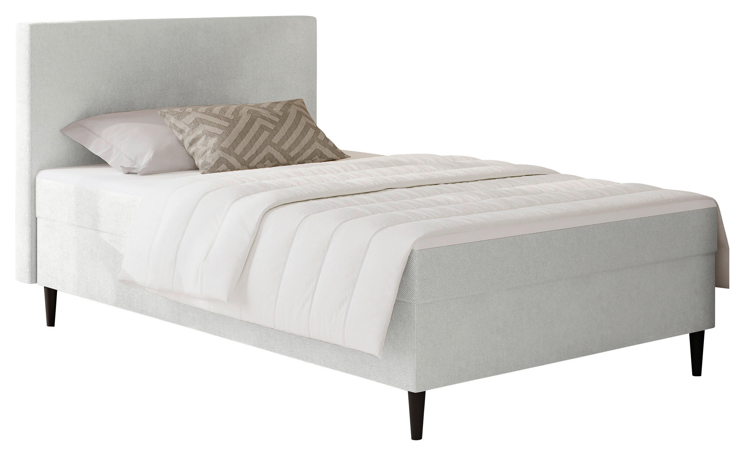 AMERICKÁ POSTEĽ, 120/200 cm, sivá - sivá, Konventionell, textil (120/200cm) - P & B