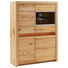 HIGHBOARD Kernbuche furniert, massiv lackiert Buchefarben - Buchefarben, Basics, Glas/Holz (108,2/146,3/38,2cm) - Cantus