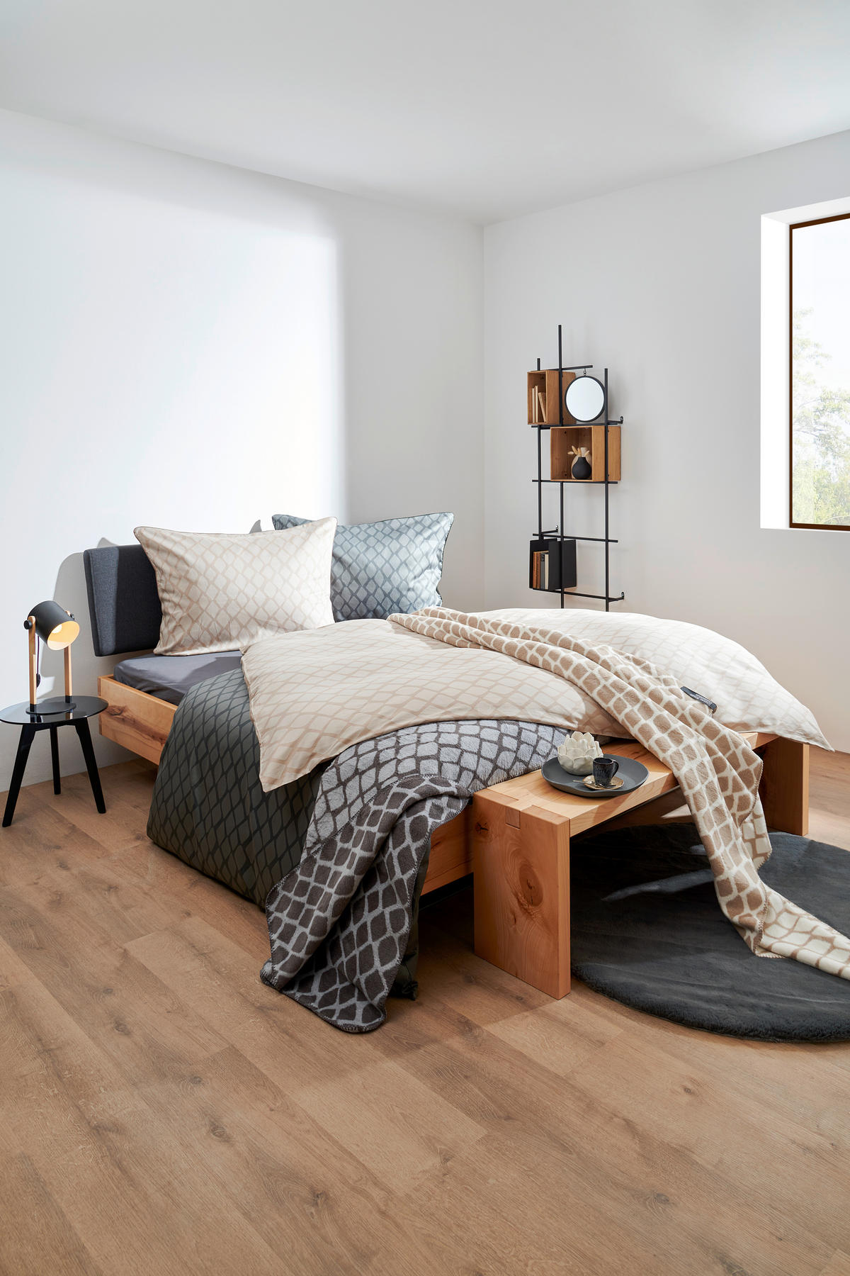 BETTWÄSCHESET Satin 160/210 cm  65 cm/100 cm  - Beige, Design, Textil (160/210cm) - Dieter Knoll