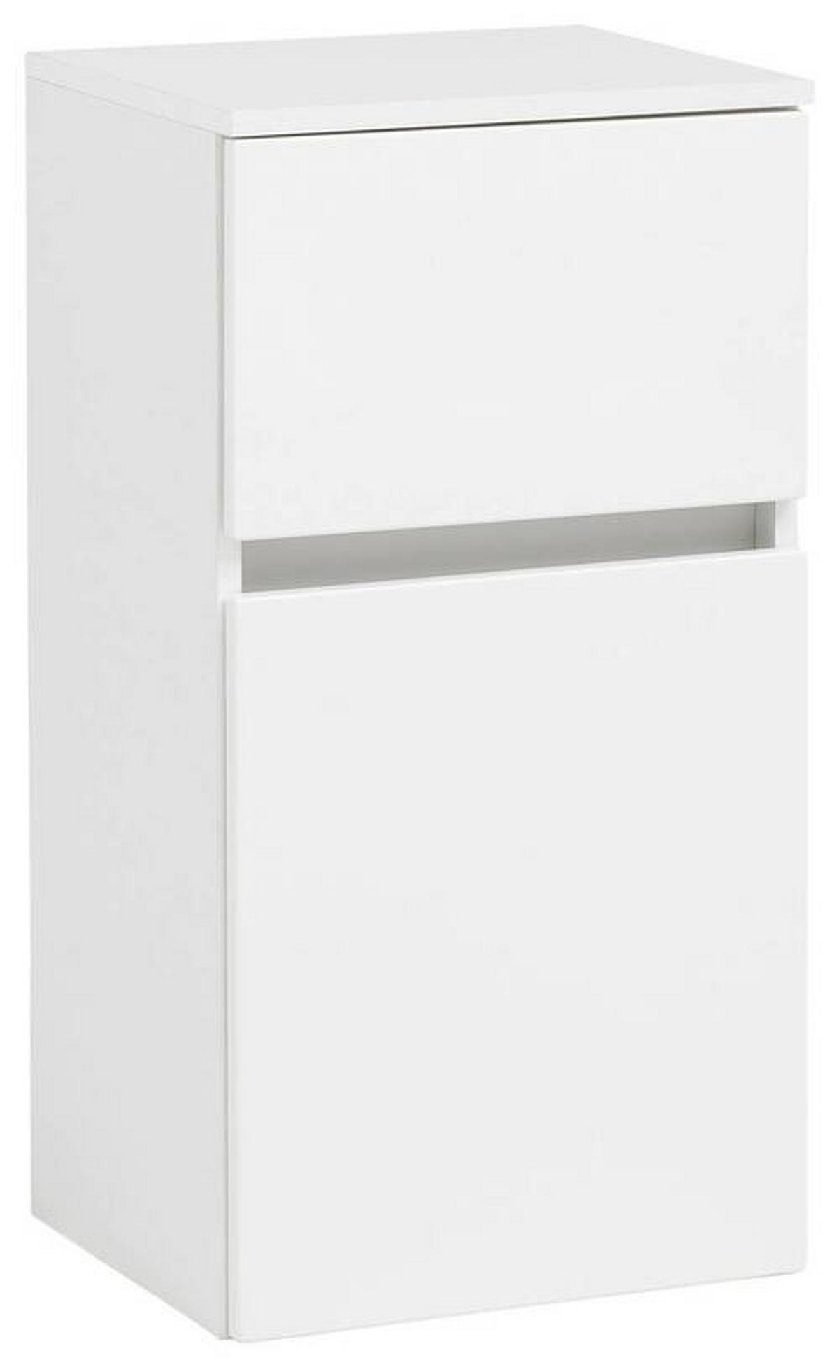 UNTERSCHRANK 40/79/35 cm   - Silberfarben/Weiß, KONVENTIONELL, Holzwerkstoff (40/79/35cm) - Held