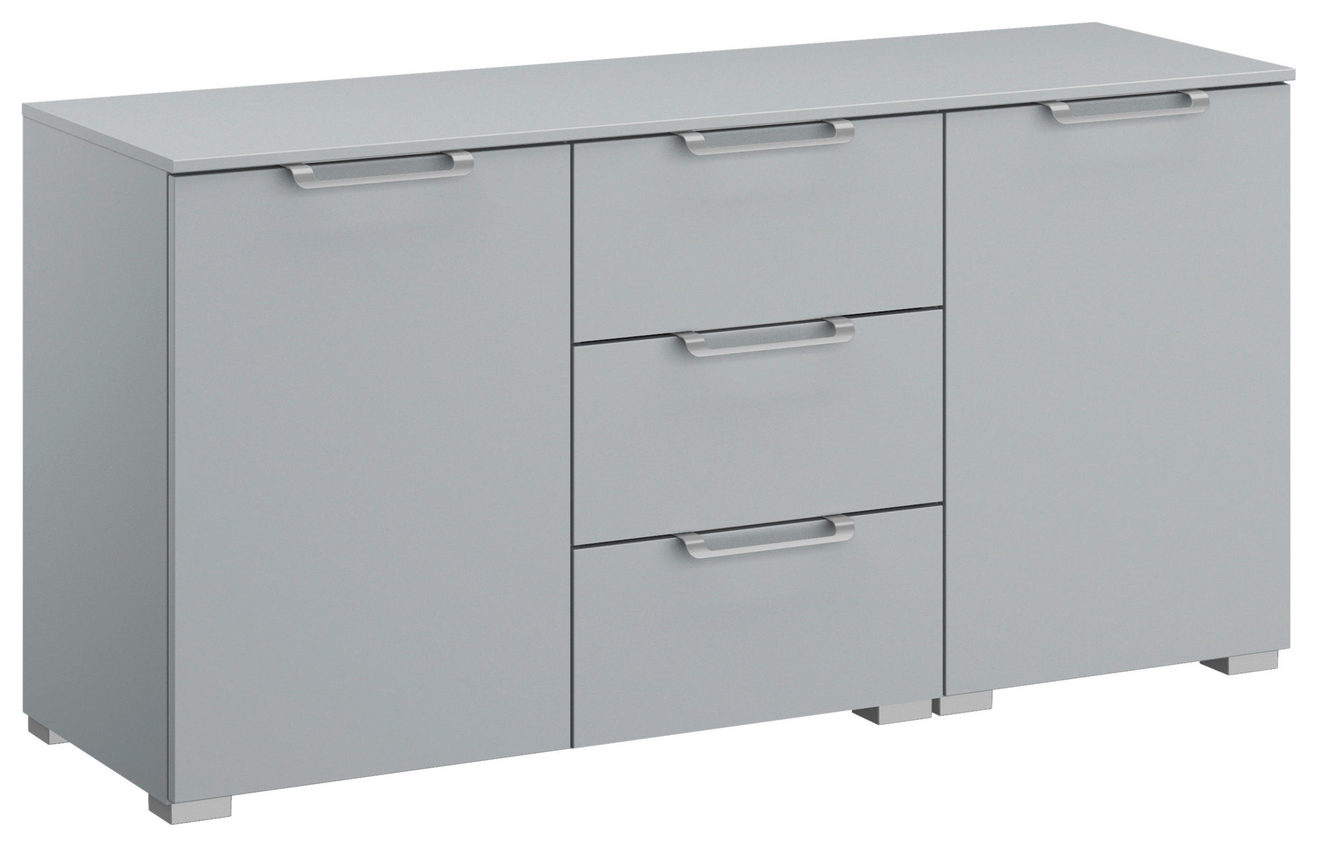 SIDEBOARD 120/61/42 cm Hellgrau  - Silberfarben/Hellgrau, Design, Holzwerkstoff/Kunststoff (120/61/42cm) - Novel