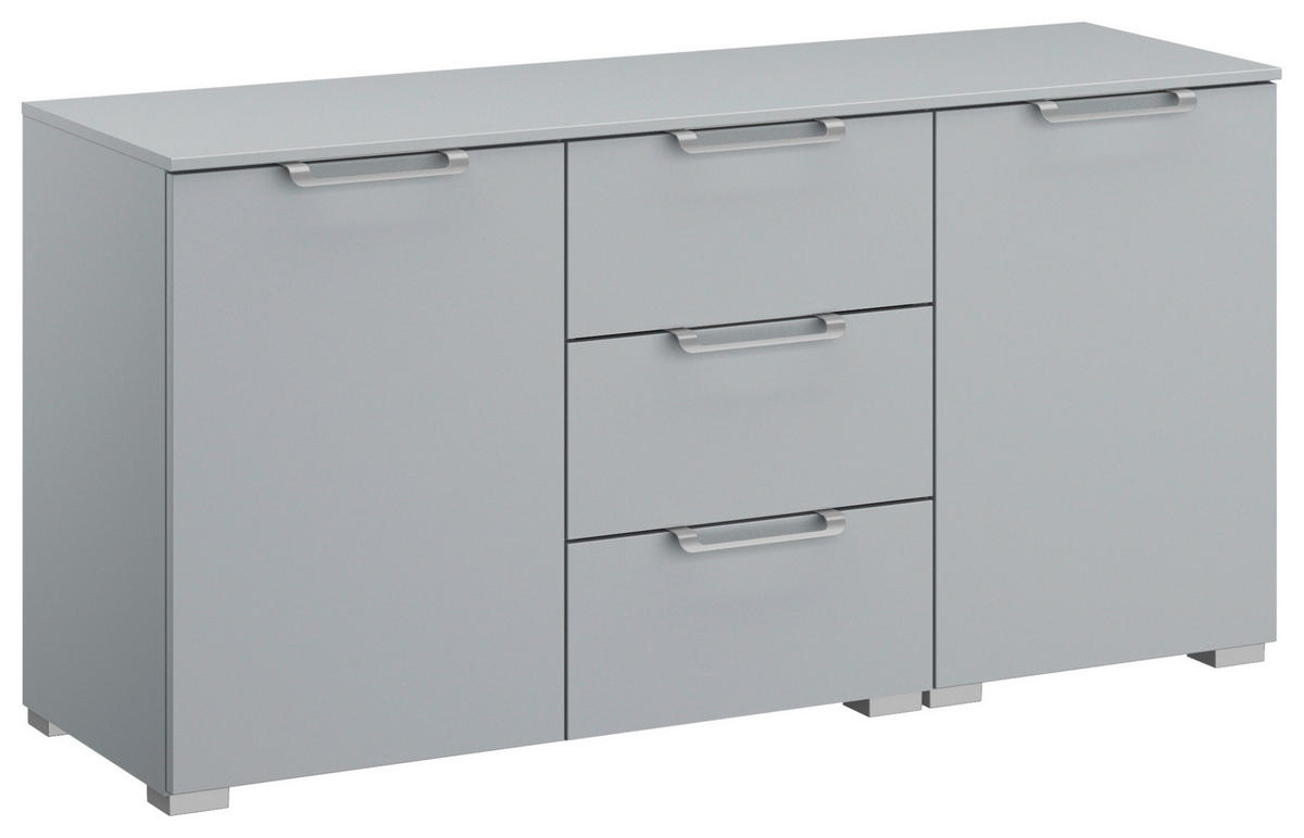 SIDEBOARD  in 120/61/42 cm  - Silberfarben/Hellgrau, Design, Holzwerkstoff/Kunststoff (120/61/42cm) - Novel