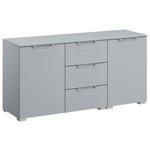 SIDEBOARD  in 120/61/42 cm  - Silberfarben/Hellgrau, Design, Holzwerkstoff/Kunststoff (120/61/42cm) - Novel