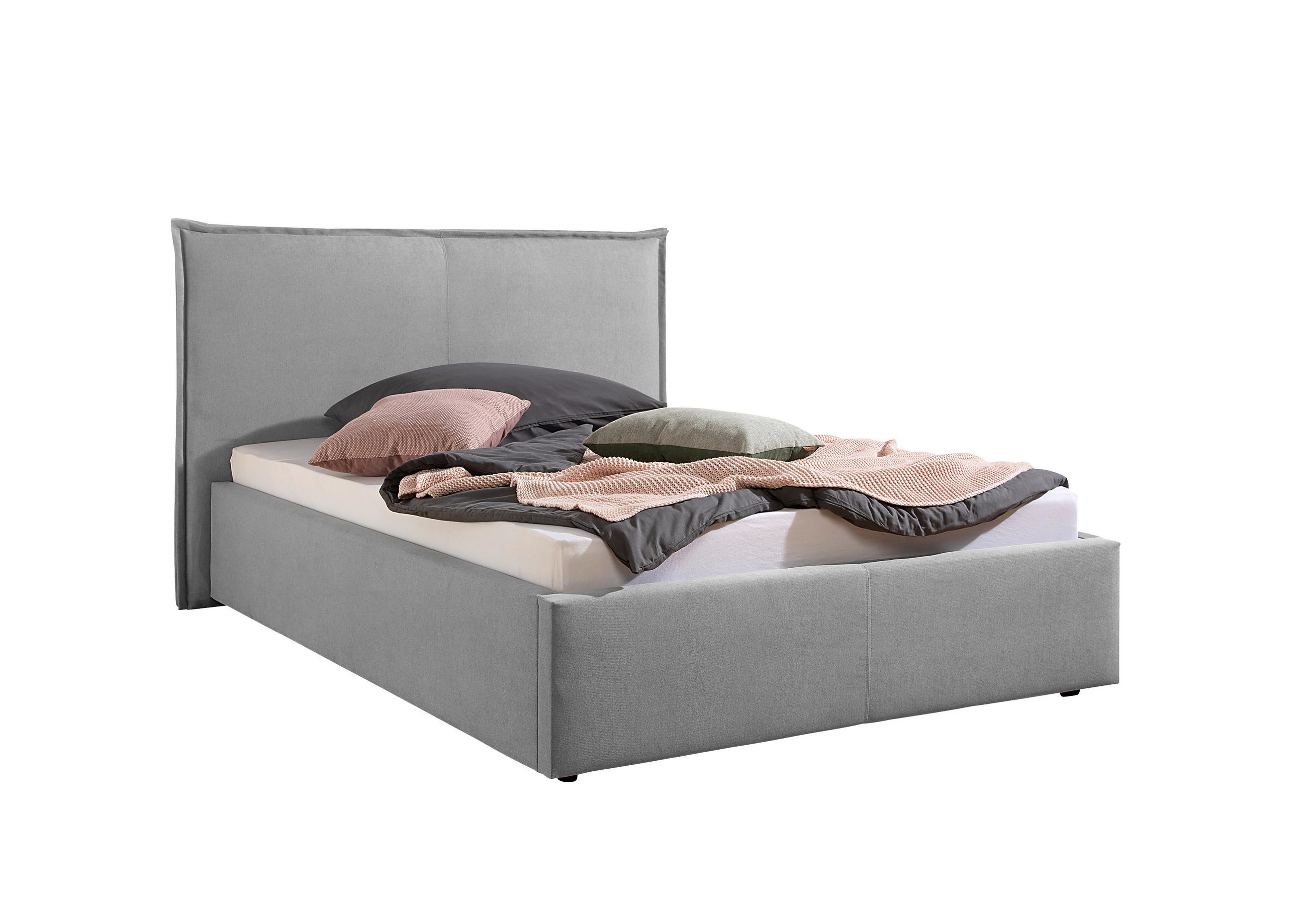 Livetastic Polsterbett Stacey Grau 140x200 cm