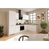 ECKKÜCHE 280/175 cm  in Weiß  - Chromfarben/Anthrazit, Design, Holzwerkstoff/Metall (280/175cm) - MID.YOU