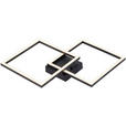 LED-DECKENLEUCHTE Minimal 55,8/39,5/6,7 cm  - Schwarz, Basics, Kunststoff/Metall (55,8/39,5/6,7cm) - Boxxx