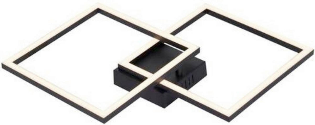 Plafonieră Cu Led 2,5 W    55,8/39,5/6,7 cm  - negru, Basics, plastic/metal (55,8/39,5/6,7cm) - Boxxx