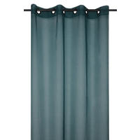 KONČANA ZAVESA  pol prosojno   135/260 cm  - gozdno zelena, Basics, tekstil (135/260cm)