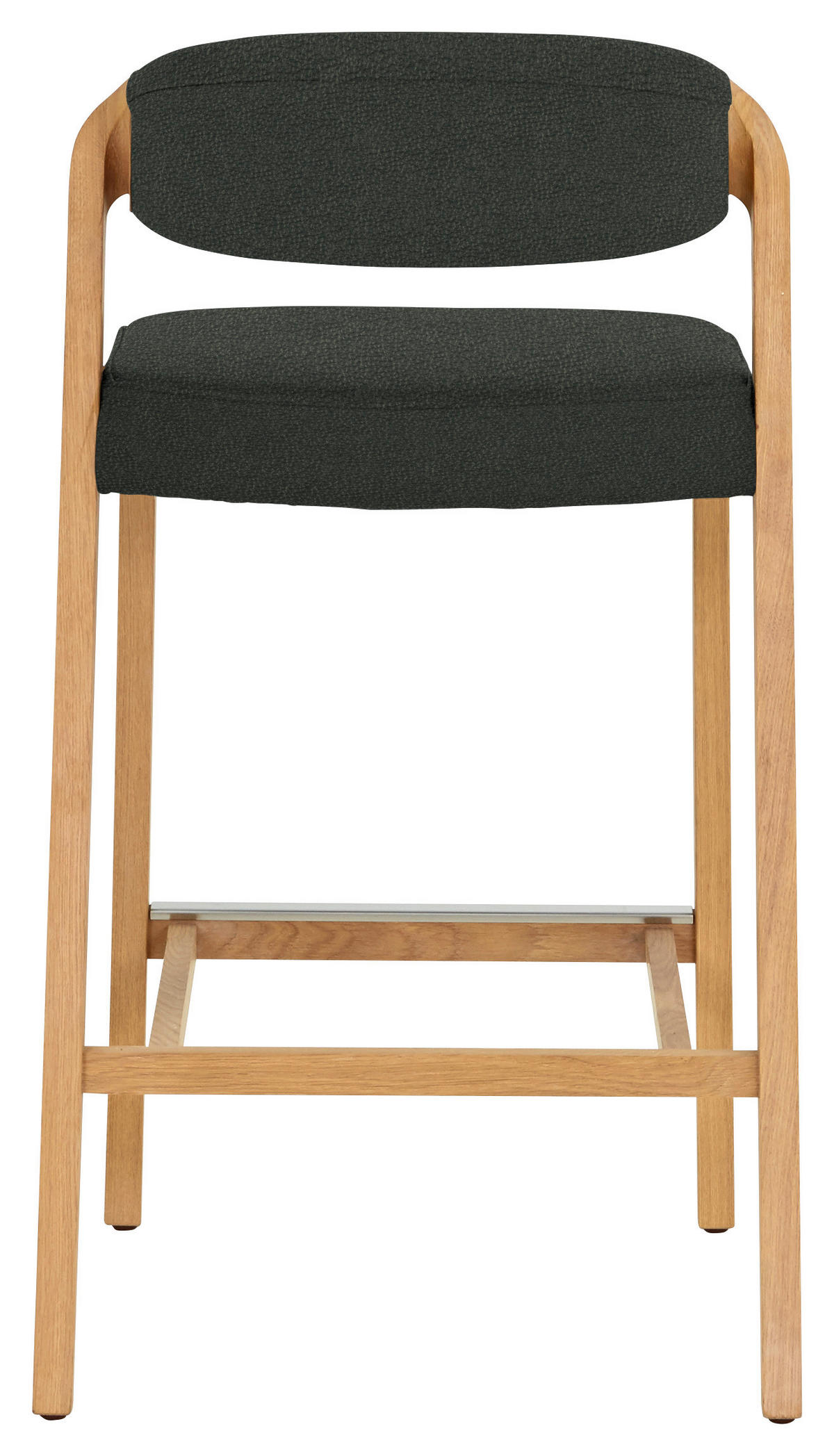 TRESENSTUHL in Olivgrün, Wildeiche  - Wildeiche/Olivgrün, Natur, Leder/Holz (51/93/49cm) - Voglauer