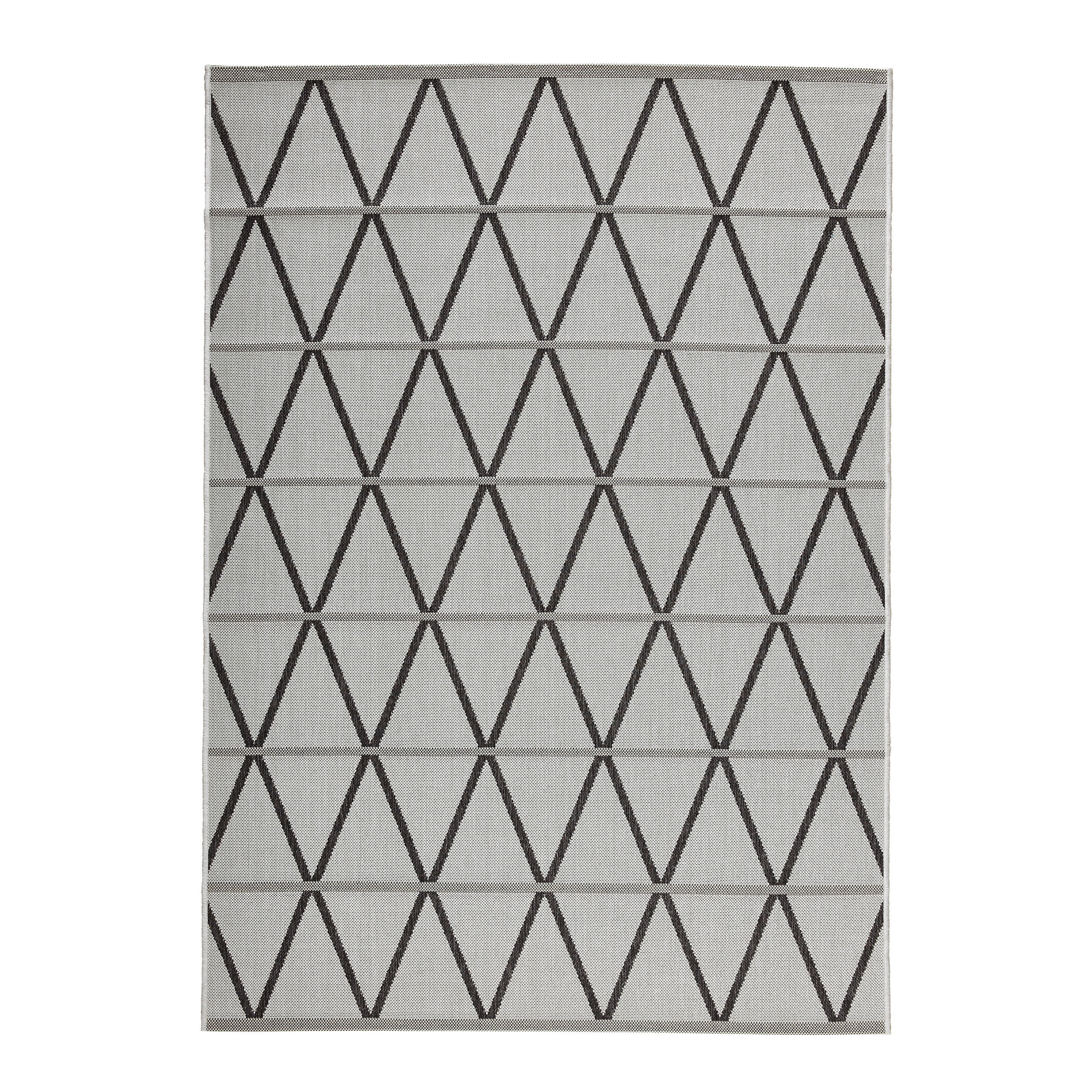 TEPIH ZA UNUTAR./VANJ. UPORAB 120/170 cm   siva, crna  Naturalle  - siva/crna, Design, tekstil (120/170cm) - Novel