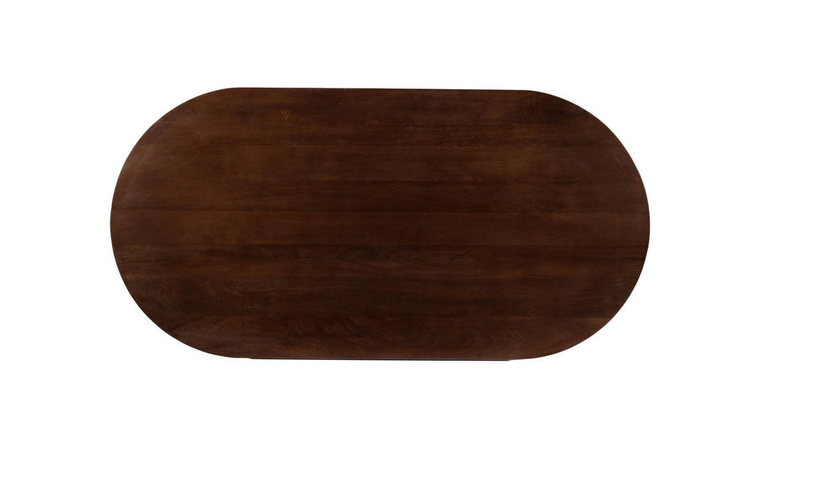 ESSTISCH 200/76/100 cm Echtholz  Holz organisch Walnussfarben  - Walnussfarben, Design, Holz (200/76/100cm) - Landscape