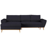 HÖRNSOFFA i vävt tyg mörkblå  - ekfärgad/mörkblå, Design, trä/textil (175/282cm) - Livetastic