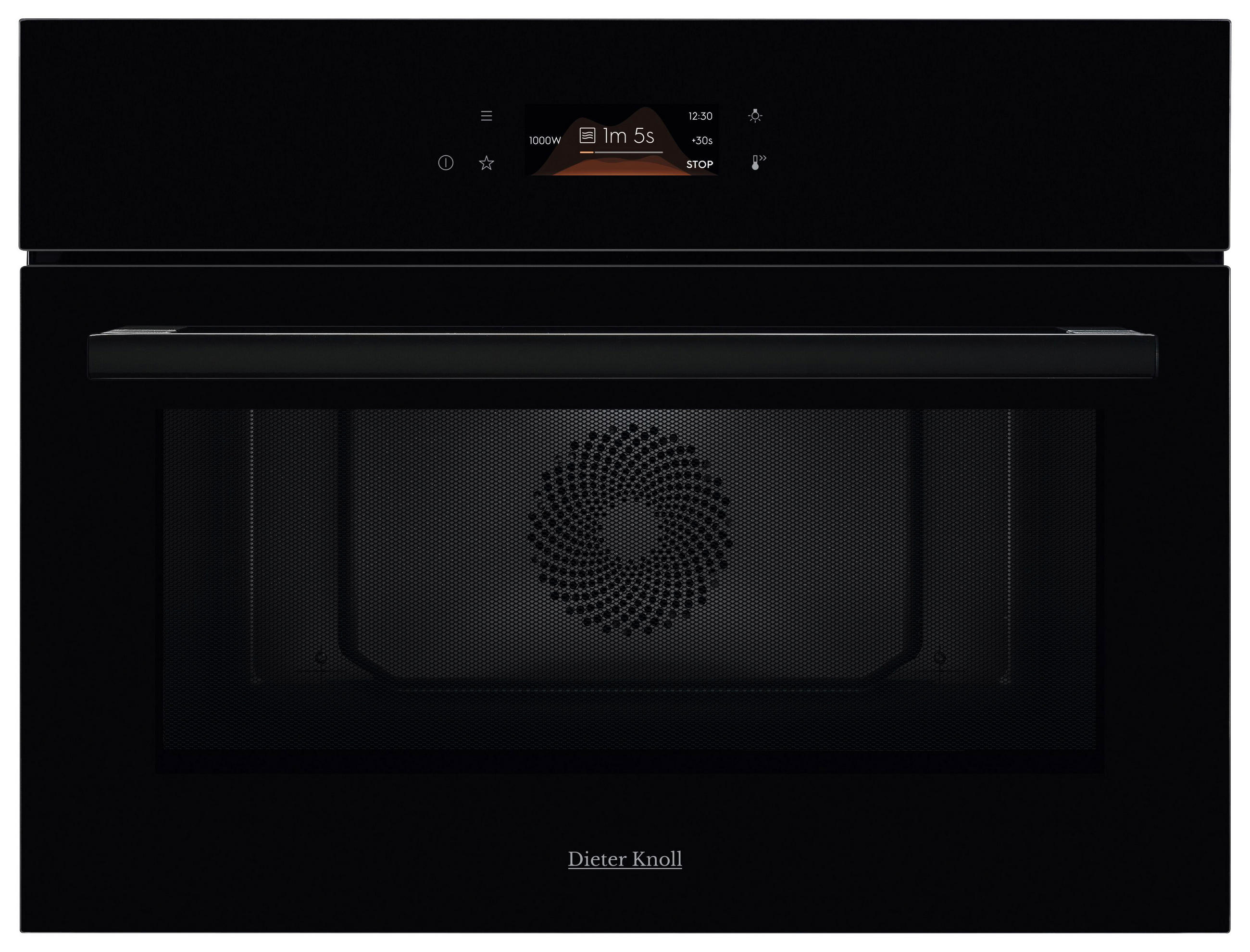 KOMPAKTBACKOFEN DKK57306BK  - Schwarz, Basics, Glas/Metall (59,5/45,6/56,1cm) - Dieter Knoll