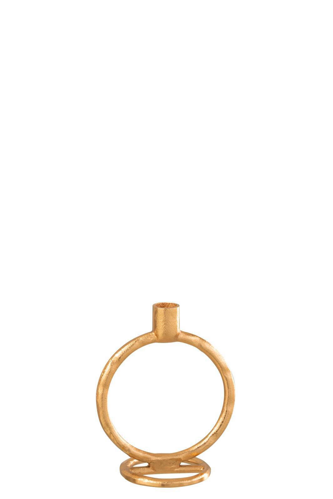 KERZENHALTER - Goldfarben, Basics, Metall (15,5/10/19cm) - Ambia Home