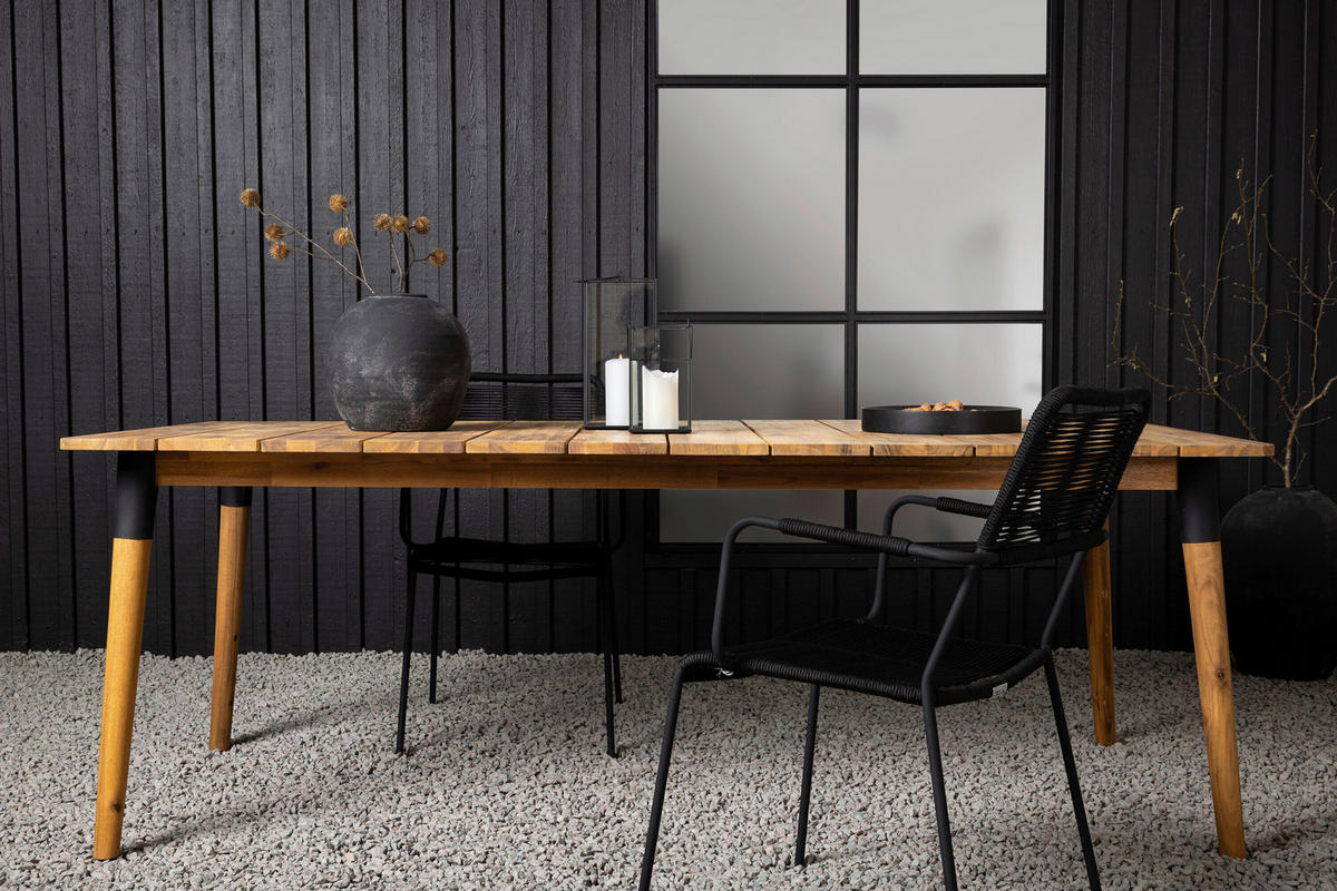 UTEBORD trä rektangulär  - ljusbrun, Modern, trä (210/100/75cm) - Gardenson