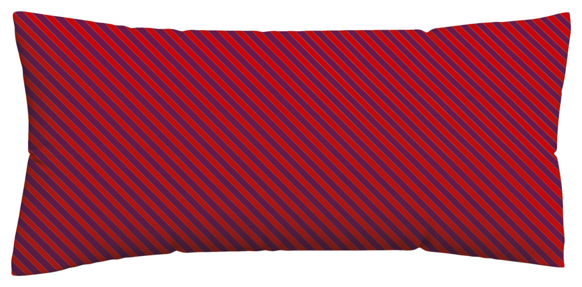 KOPFKISSENBEZUG WOVEN SATIN FADE 40/80 cm  - Lila/Rot, Basics, Textil (40/80cm) - Schlafgut