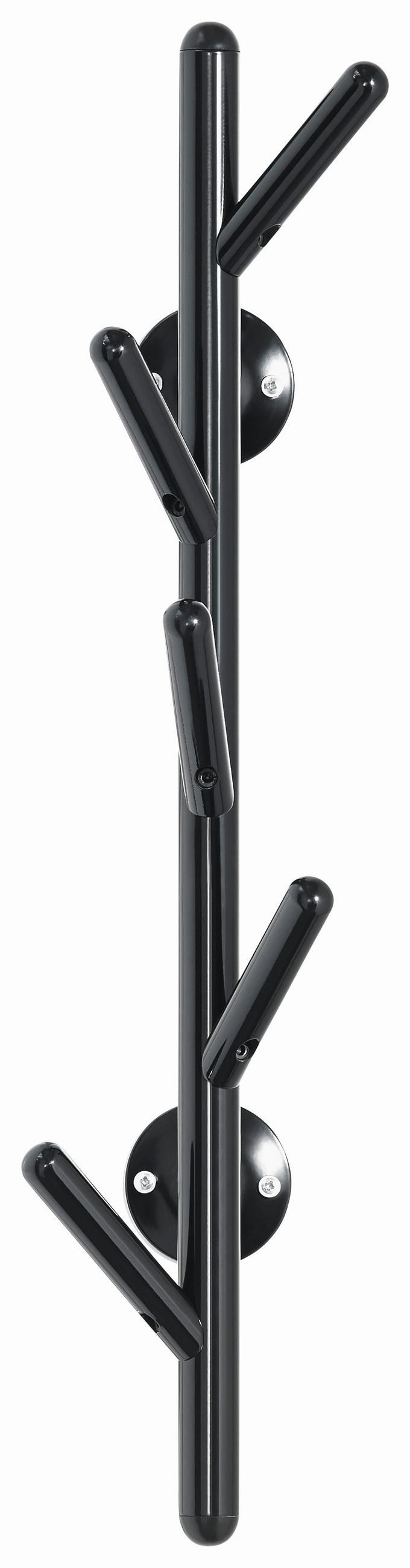 WANDGARDEROBE  in Schwarz  - Schwarz, Design, Metall (12/63/16cm)