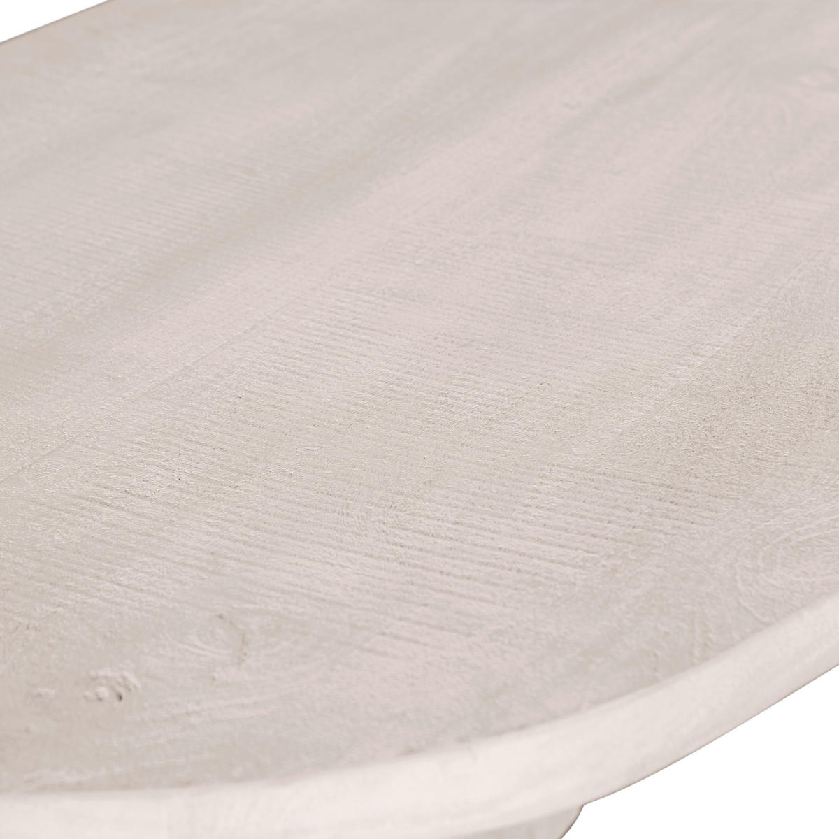 COUCHTISCH Seam Mangoholz massiv 110/60/40 cm oval Weiß, Naturfarben  - Weiß/Naturfarben, Design, Holz (110/60/40cm) - Livetastic