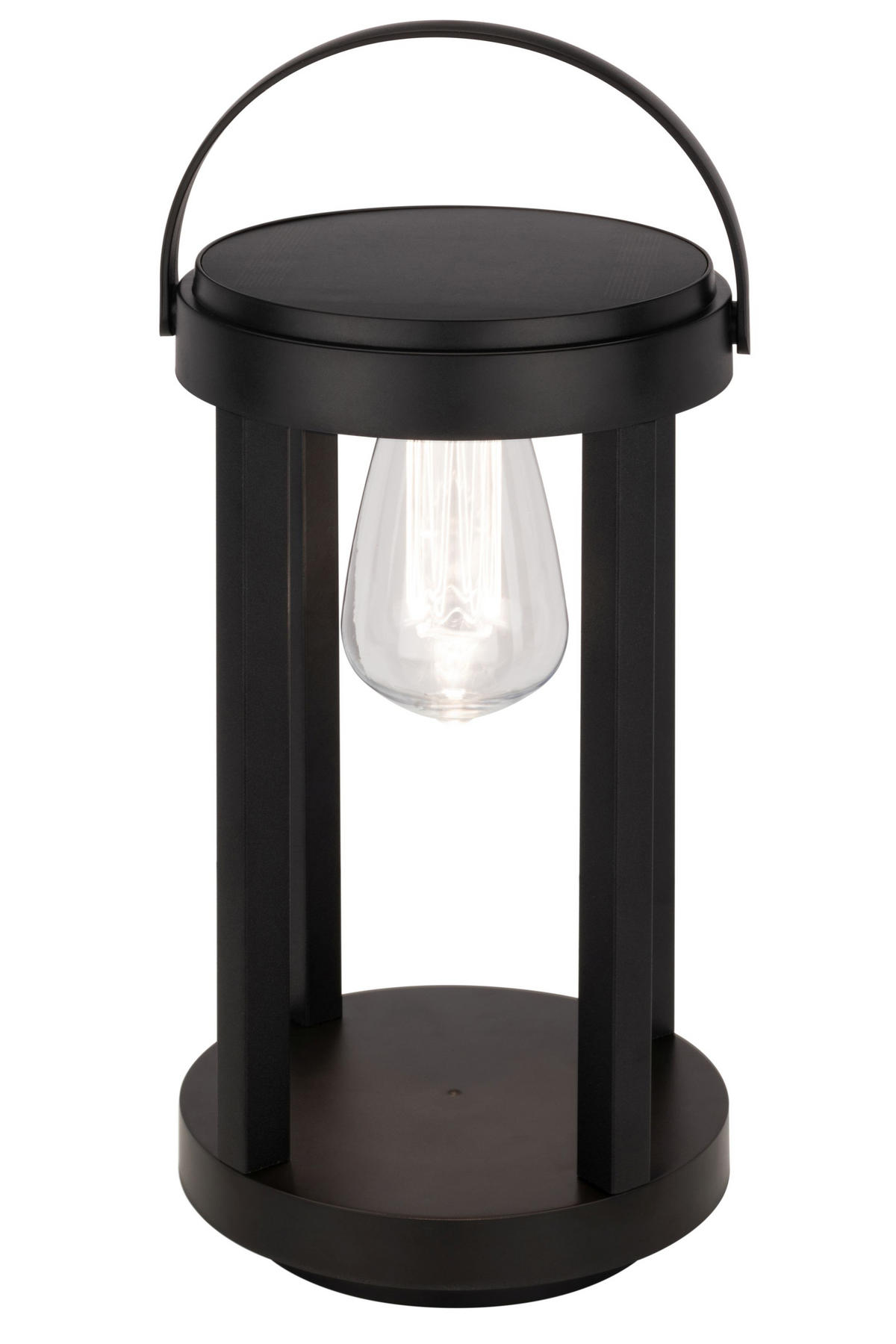 SOLÁRNÍ SVÍTIDLO, 16/15/35,6 cm - černá/průhledné, Basics, kov/plast (16/15/35,6cm) - Ambia Garden