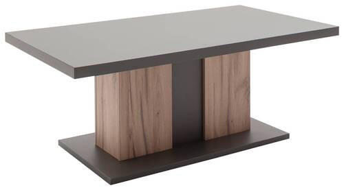 COUCHTISCH rechteckig Grau, Eichefarben 115/65/46 cm - Eichefarben/Grau, Design (115/65/46cm) - Carryhome
