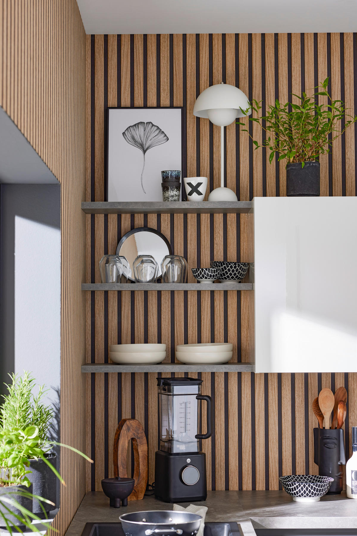 EINBAUKÜCHE ULTRA GLISS  - Weiß, Design, Holzwerkstoff - Novel