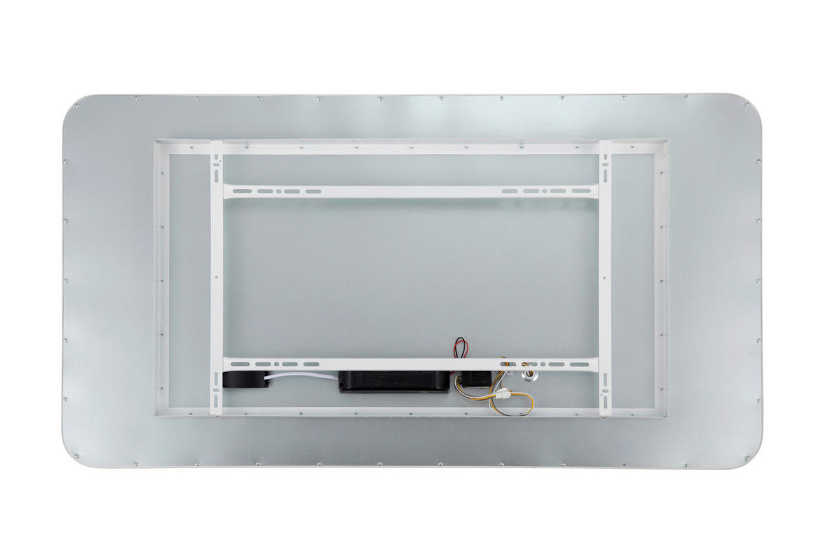 LED-DECKENLEUCHTE Bosona 110/60/7 cm  - Weiß, Basics, Kunststoff/Metall (110/60/7cm) - Novel